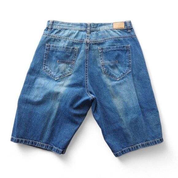 Decibel Vintage Y2K Streetwear Medium Wash Denim Shorts Men's 38 x 14 - Picture 2 of 7